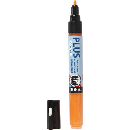 Plus Color Marker, L 14,5 cm, Strichstärke 1-2 mm, Kürbis, 5,5 ml, 1 Stk Plus Color Marker, L 14,5 cm, Strichstärke 1-2 mm, Kürbis, 5,5 ml, 1 Stk von Diverse