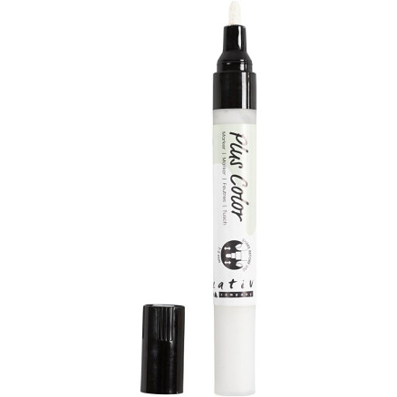 Plus Color Marker, L 14,5 cm, Strichstärke 1-2 mm, Naturweiß, 5,5 ml, 1 Stk von Diverse