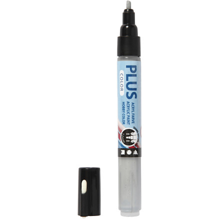 Plus Color Marker, L 14,5 cm, Strichstärke 1-2 mm, Regengrau, 5,5 ml, 1 Stk Plus Color Marker, L 14,5 cm, Strichstärke 1-2 mm, Regengrau, 5,5 ml, 1 Stk von Diverse