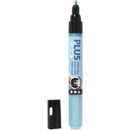 Plus Color Marker, L 14,5 cm, Strichstärke 1-2 mm, Türkis, 5,5 ml, 1 Stk Plus Color Marker, L 14,5 cm, Strichstärke 1-2 mm, Türkis, 5,5 ml, 1 Stk von Diverse