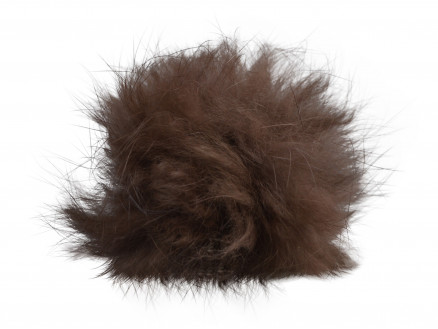 Pompon Quaste Kaninchenhaar Braun 60 mm von Diverse