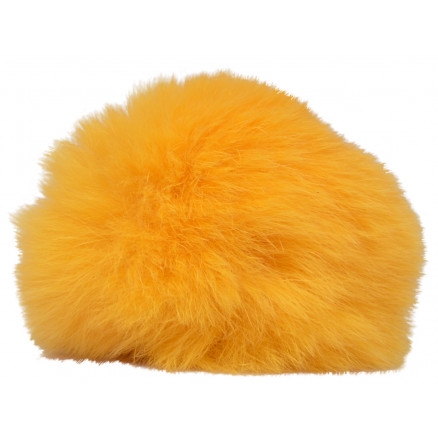Pompon Quaste Kaninchenhaar Gelb 60 mm von Diverse
