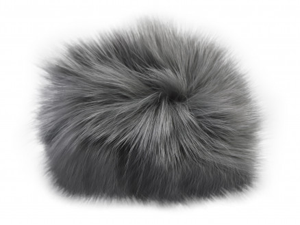 Pompon Quaste Kaninchenhaar Grau 90 mm von Diverse