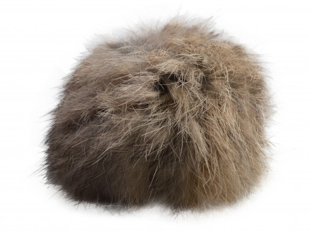 Pompon Quaste Kaninchenhaar Hellbraun 100 mm von Diverse