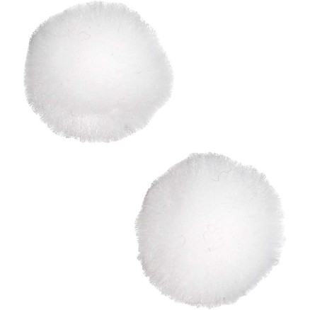 Pompons, D 20 mm, Weiß, 100 Stk/ 1 Pck Pompons, D 20 mm, Weiß, 100 Stk/ 1 Pck von Diverse