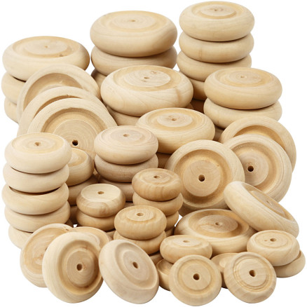 Rad, D 24+30+42+50 mm, Dicke 8+10+11+14 mm, 4x40 Stk/ 1 Pck Rad, D 24+30+42+50 mm, Dicke 8+10+11+14 mm, 4x40 Stk/ 1 Pck von Diverse