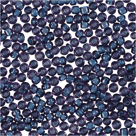 Rocai-Perlen, Durchm. 1,7 mm, Größe 15/0, Lochgröße 0,5-0,8 mm, Lila, 25g/ 1 Pk. Rocai-Perlen, Durchm. 1,7 mm, Größe 15/0, Lochgröße 0,5-0,8 mm, Lila, 25g/ 1 Pk. von Diverse