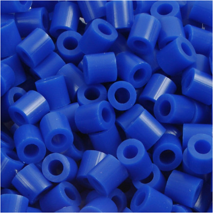 Röhrenperlen, Größe 5x5 mm, Lochgröße 2,5 mm, mittel, dunkelblau (32232), 1100 Stück / 1 Pk. von Diverse