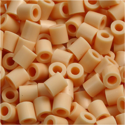 Röhrenperlen, Größe 5x5 mm, Lochgröße 2,5 mm, mittel, helles Pulver (32228), 1100 Stück / 1 Pk. von Diverse