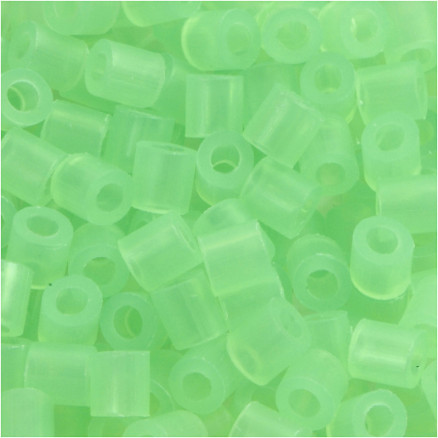 Bügelperlen, Größe 5x5 mm, Lochgröße 2,5 mm, medium, Neongrün (32237), 6000 Stk/ 1 Pck von Diverse