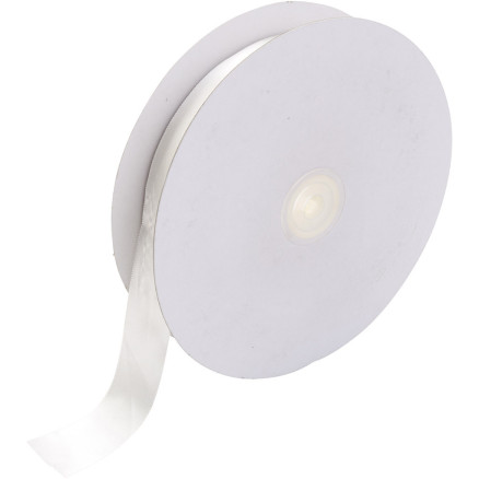 Satinband, B 25 mm, Weiß, 50 m/ 1 Rolle Satinband, B 25 mm, Weiß, 50 m/ 1 Rolle von Diverse