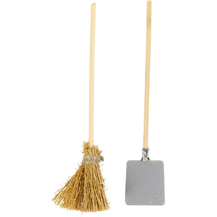 Schaufel und Besen, L: 11 cm, 1 Pk. Schaufel und Besen, L: 11 cm, 1 Pk. von Diverse