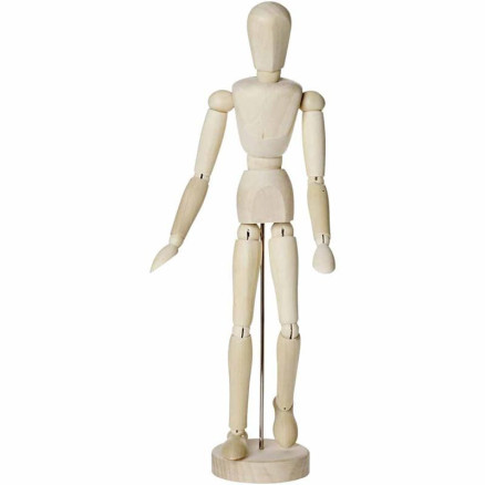 Gliederpuppe, Mann, H 30 cm, 1 Stk von Diverse