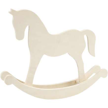 Schaukelpferd, H 24 cm, T 5 cm, B 30 cm, 1 Stk von Diverse