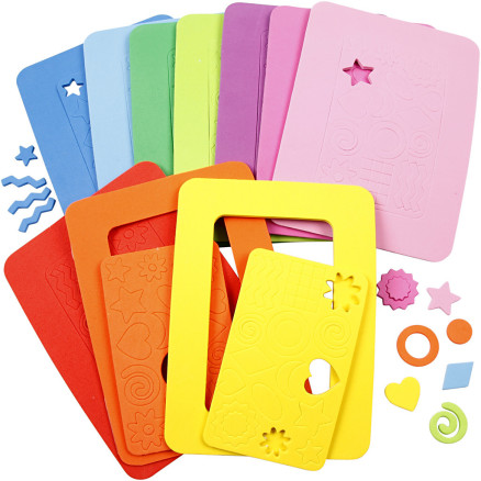 Schaumstoffrahmen, Größe 13x18 cm, 10 versch. / 1 Pk. Schaumstoffrahmen, Größe 13x18 cm, 10 versch. / 1 Pk. von Diverse