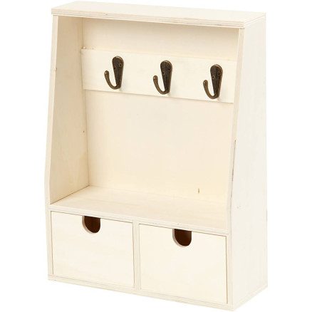 Schlüsselbrett, H 28,5 cm, T 5-8 cm, B 22 cm, 1 Stk Schlüsselbrett, H 28,5 cm, T 5-8 cm, B 22 cm, 1 Stk von Diverse