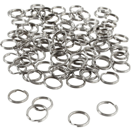 Schlüsselringe, D 12 mm, 100 Stk/ 1 Pck von Diverse