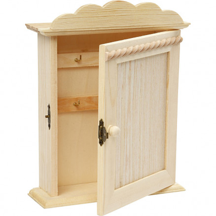 Schlüsselschrank, Größe 18x6x22cm, 1 Stk, Kiefernholz Schlüsselschrank, Größe 18x6x22cm, 1 Stk, Kiefernholz von Diverse