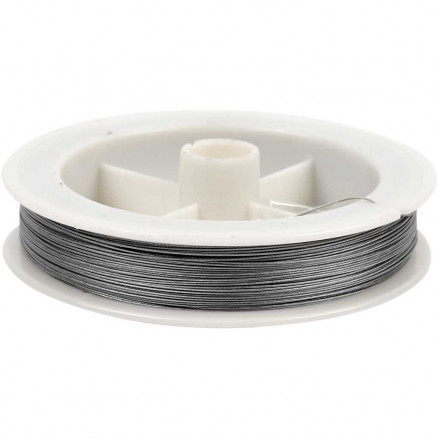 Schmuckdraht, Stärke: 0,38mm, 100m, Silber von Diverse