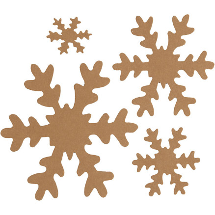 Schneeflocke, D 3+5+8+10 cm, 350 g, Beige, 16 Stk/ 1 Pck Schneeflocke, D 3+5+8+10 cm, 350 g, Beige, 16 Stk/ 1 Pck von Diverse