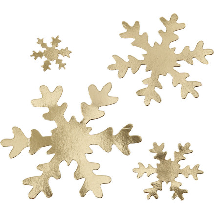 Schneeflocke, D 3+5+8+10 cm, 350 g, Gold, 16 Stk/ 1 Pck Schneeflocke, D 3+5+8+10 cm, 350 g, Gold, 16 Stk/ 1 Pck von Diverse