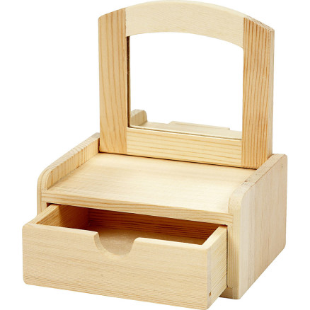 Schublade mit Spiegel, Größe 12x10x6,5 cm, 1 Stk. Schublade mit Spiegel, Größe 12x10x6,5 cm, 1 Stk. von Diverse