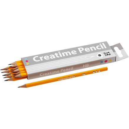 Schulbleistift, L 17,5 cm, HB, Dicke 7 mm, Mine 2 mm, 12 Stk/ 1 Pck Schulbleistift, L 17,5 cm, HB, Dicke 7 mm, Mine 2 mm, 12 Stk/ 1 Pck von Diverse