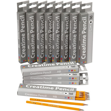 Schulbleistift, L 17,5 cm, HB, Dicke 7 mm, Mine 2 mm, 12x12 Stk/ 1 Pck Schulbleistift, L 17,5 cm, HB, Dicke 7 mm, Mine 2 mm, 12x12 Stk/ 1 Pck von Diverse