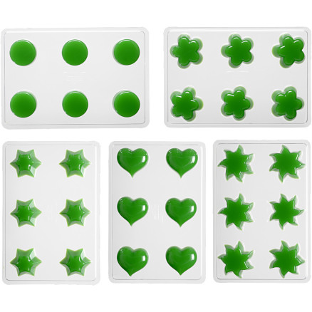 Schwimmkerzengießformen, Blumen, Herzen, Sonne, Sterne, rund, 1 Set Schwimmkerzengießformen, Blumen, Herzen, Sonne, Sterne, rund, 1 Set von Diverse