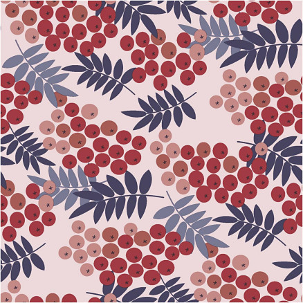 Servietten, Ebereschenbeeren, Größe 33x33 cm, 20 Stk/ 1 Pck von Diverse