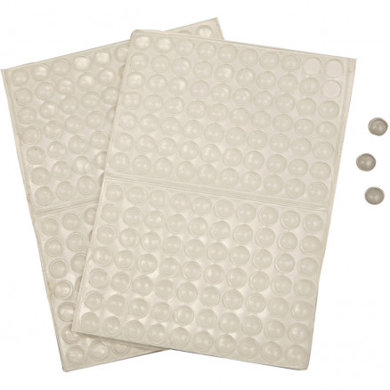 Silikonpunkte, D: 8mm, H 1,5mm, 300 Stk von Diverse