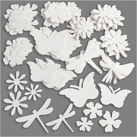 Sommerliche Stanzfiguren, Größe 4,5-12 cm, 240 g, Weiß, 362 Stk/ 1 Pck Sommerliche Stanzfiguren, Größe 4,5-12 cm, 240 g, Weiß, 362 Stk/ 1 Pck von Diverse