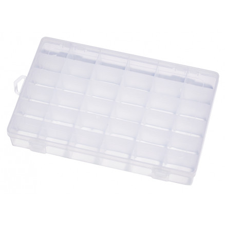 Sortierbox Kunststoff Transparent 27,5x17,5x4,3cm - 36 Fächer von Diverse