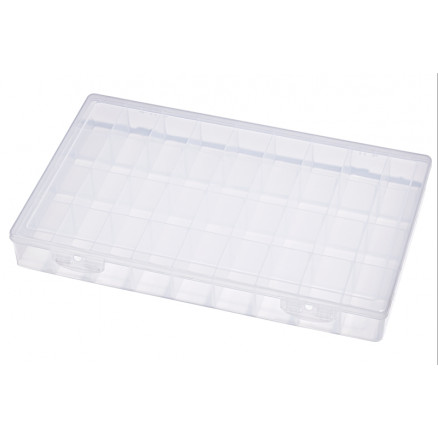 Sortierbox Kunststoff Transparent 37,5x23x4,5cm - 36 Fächer von Diverse