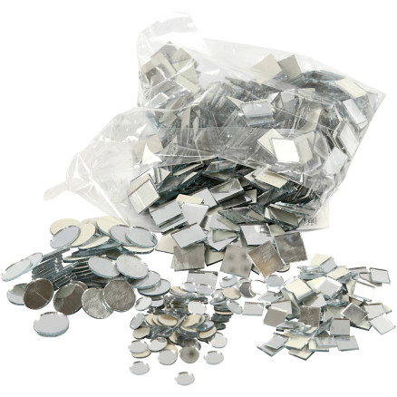 Spiegelmosaik, D 10-18 mm, Dicke 2 mm, 1900 Stk/ 1 Pck Spiegelmosaik, D 10-18 mm, Dicke 2 mm, 1900 Stk/ 1 Pck von Diverse