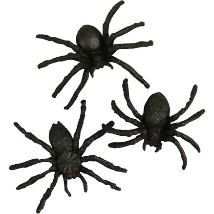 Spinnen, Größe 4 cm, 10 Stück / 1 Pk. von Diverse