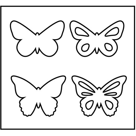 Stanzformen, Schmetterlinge, Größe 14x15,25 cm, Dicke 15 mm, 1 Stk Stanzformen, Schmetterlinge, Größe 14x15,25 cm, Dicke 15 mm, 1 Stk von Diverse