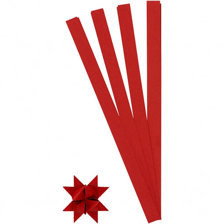 Star Strips Rot 45cm 15mm Durchmesser 6,5cm - 100 Stk. von Diverse