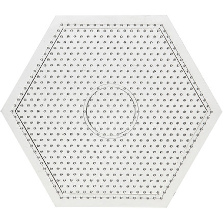Steckplatte, Großes Sechseck, Größe 15x15 cm, medium, 10 Stk/ 1 Pck von Diverse