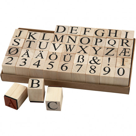 Stempelset, H: 15 mm, Größe 20x20 mm, 45 Stk. Stempelset, H: 15 mm, Größe 20x20 mm, 45 Stk. von Diverse