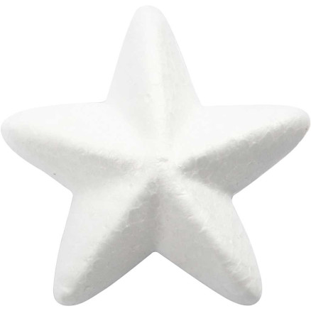 Stern, B 6 cm, Weiß, 50 Stk/ 1 Pck von Diverse