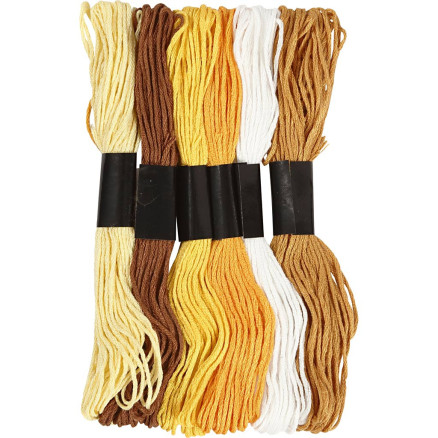 Stickgarn, Dicke 1 mm, Golden, 6 Bündl./ 1 Pck Stickgarn, Dicke 1 mm, Golden, 6 Bündl./ 1 Pck von Diverse