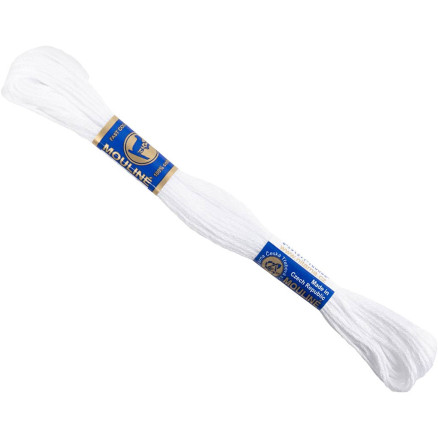 Stickgarn, Weiß, 12x8 m/ 1 Pck von Diverse