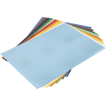 Stickkarton, Größe 17,5x24,5 cm, Sortierte Farben, 10 Bl./ 1 Pck Stickkarton, Größe 17,5x24,5 cm, Sortierte Farben, 10 Bl./ 1 Pck von Diverse