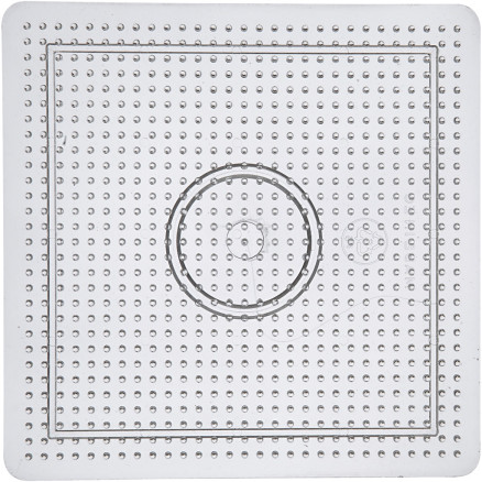 Stifftplatte, groß quadratisch, Größe 14,5x14,5 cm, mittel, klar, 1 Stk. Stifftplatte, groß quadratisch, Größe 14,5x14,5 cm, mittel, klar, 1 Stk. von Diverse