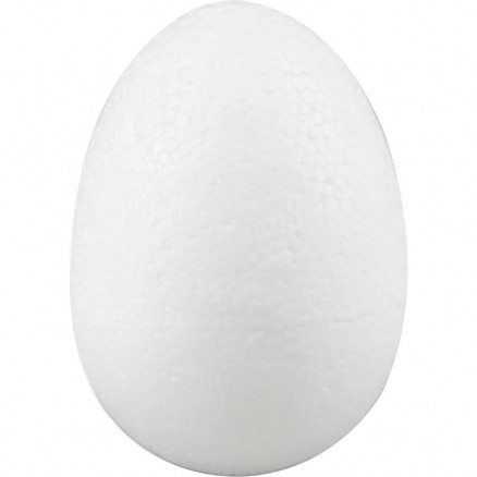 Styropor-Eier, H: 7cm, 50 Stk, Weiß von Diverse