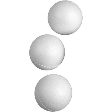 Styropor-Kugeln, D: 5cm, 50 Stk, Weiß von Diverse
