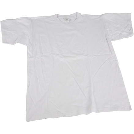 T-Shirt, B 52 cm, Größe medium, Rundhalsausschnitt, 145 g, Weiß, 1 Stk von Diverse