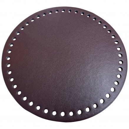 Taschenboden/ Korbboden Kunstleder rund Dunkelbraun Ø20cm Taschenboden/ Korbboden Kunstleder rund Dunkelbraun Ø20cm von Diverse