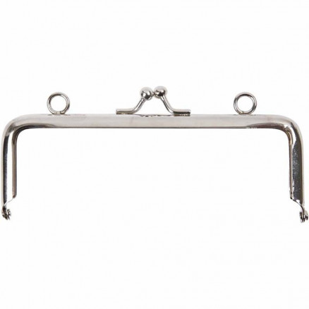 Taschenbügel / Bügelverschluss Quadratisch Silber 12,5 cm Taschenbügel / Bügelverschluss Quadratisch Silber 12,5 cm von Diverse